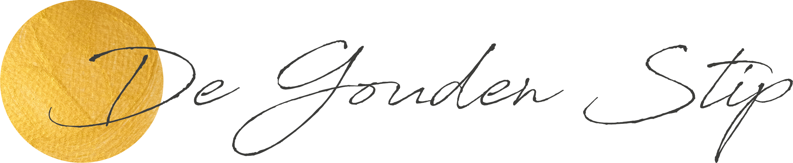 Logo de Gouden Stip - leef gelukkig - gelukkig leven